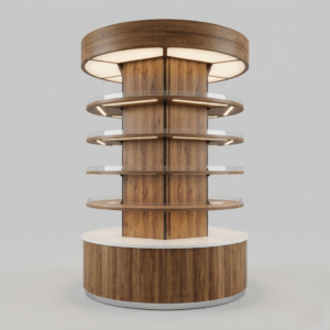 Round Wooden Display
