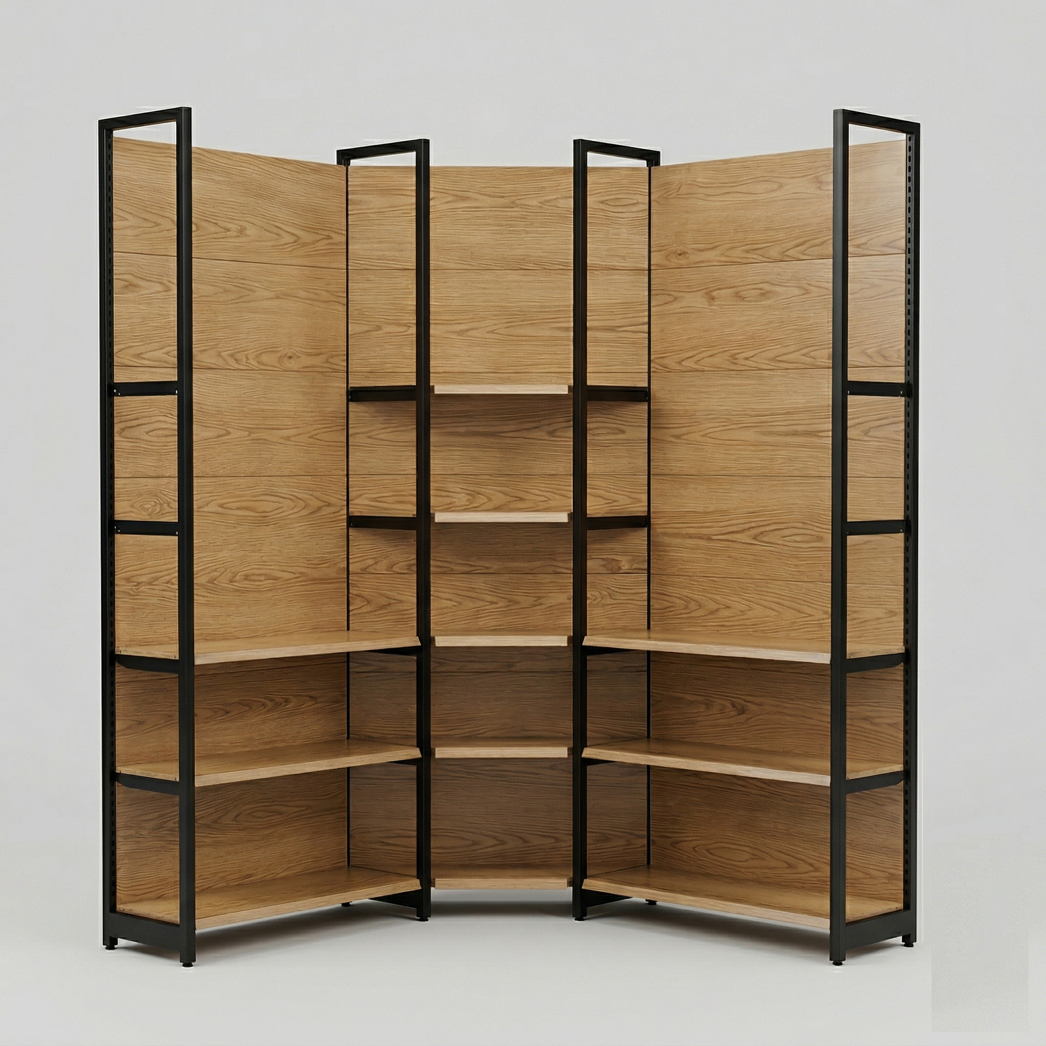 Wooden Wall Shelving System β Fixture King HTX Houston TX