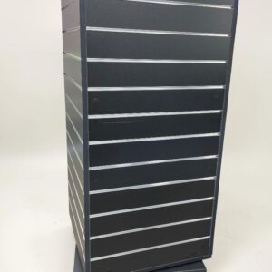 4x2 Rotating Slatwall Wooden Display - Black
