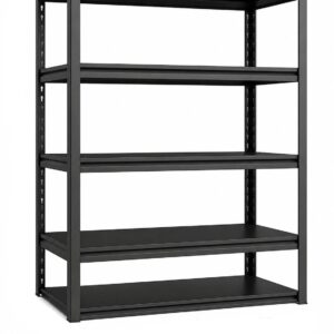 6x6x2 Red Blue Black Rack with 4 Shelves