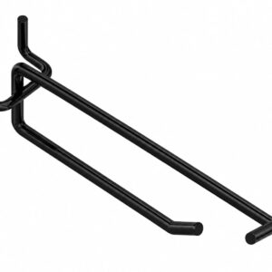 8 Inches Peg Double Hook - Black