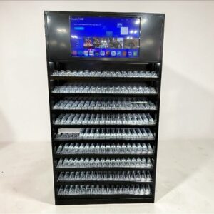 Cigarette rack with Smart TV